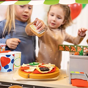 Wooden Pizza Food Truck Activity Center