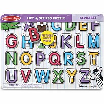 See-Inside Alphabet Peg Puzzle - 26 pieces