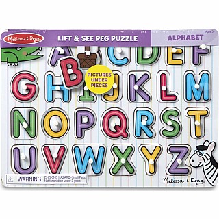 See-Inside Alphabet Peg Puzzle - 26 pieces