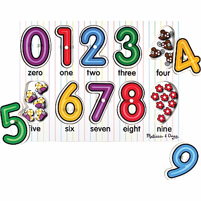See-Inside Numbers Peg Puzzle - 10 pieces