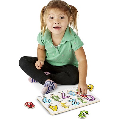 See-Inside Numbers Peg Puzzle - 10 pieces