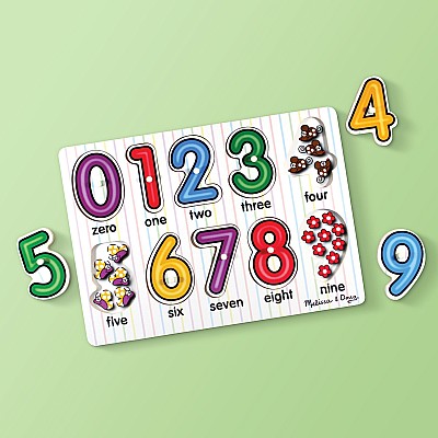See-Inside Numbers Peg Puzzle - 10 pieces