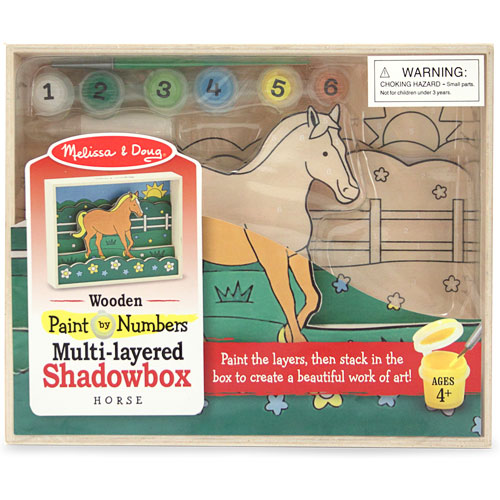 horse paint by numbers 4 kids books toys