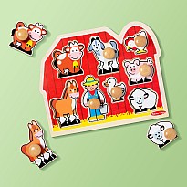 Large Farm Jumbo Knob Puzzle - 8 pieces