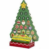 Countdown to Christmas Wooden Seasonal Calendar