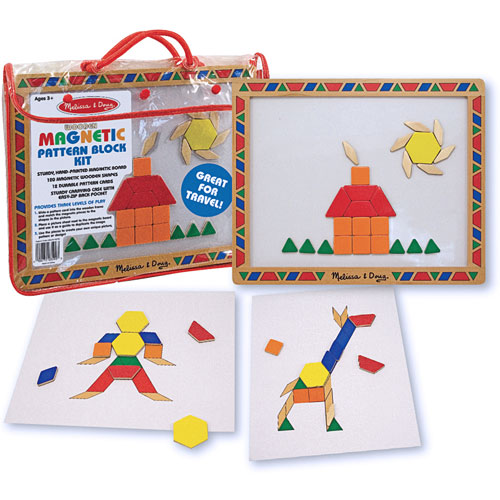 Learning Resources Magnetic Pattern Block Activ
ity Set: Compare