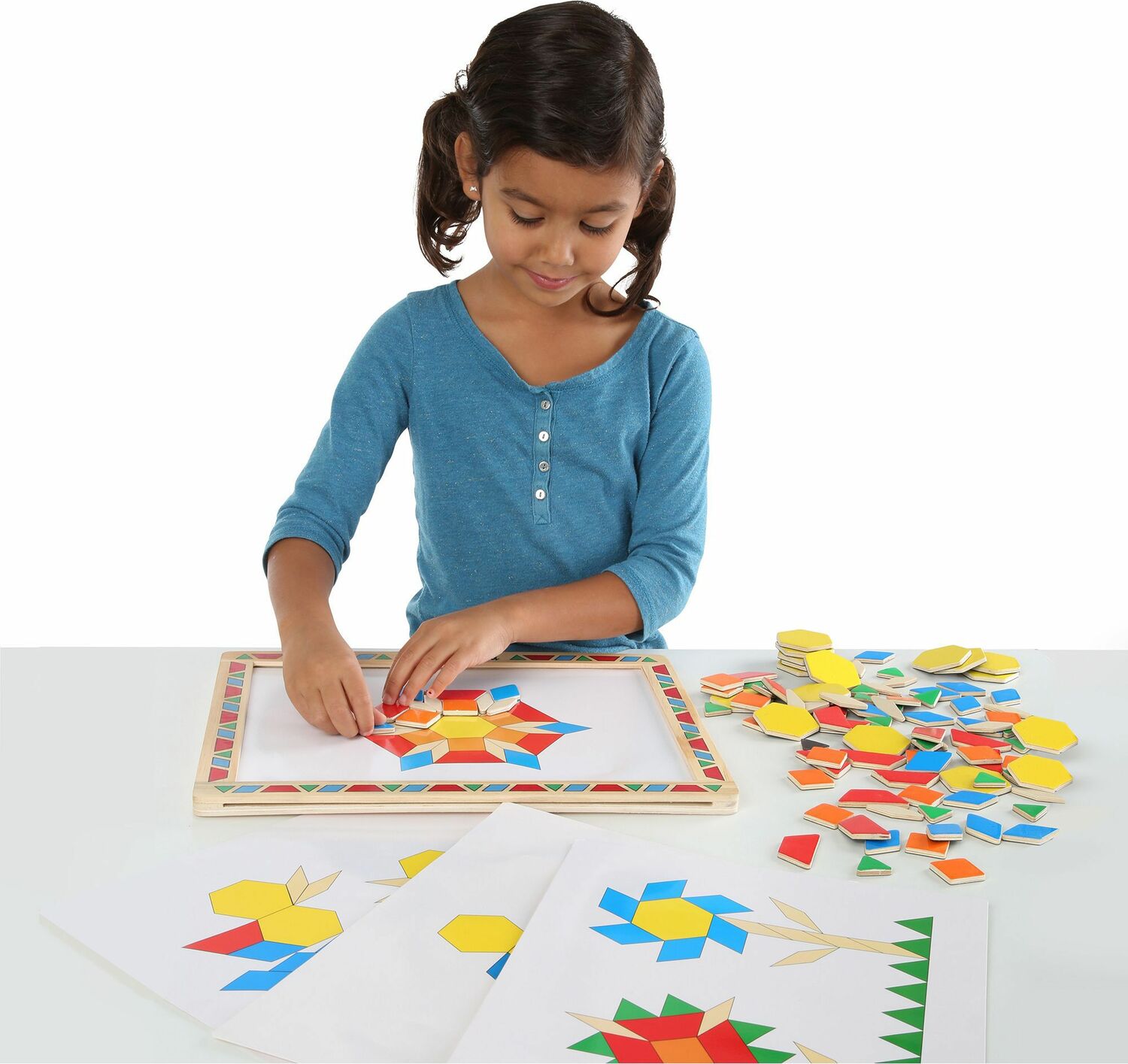 melissa & doug magnetic pattern block kit