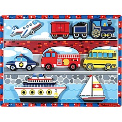 Vehicles Chunky Puzzle - 9 Pieces