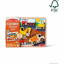 Construction Vehicles Chunky Puzzle - 6 Pieces