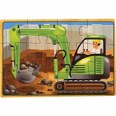 Construction Jigsaw Puzzles in a Box