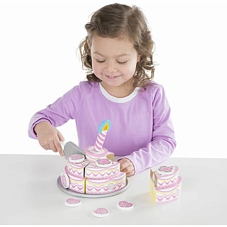 Triple-Layer Party Cake - Wooden Play Food