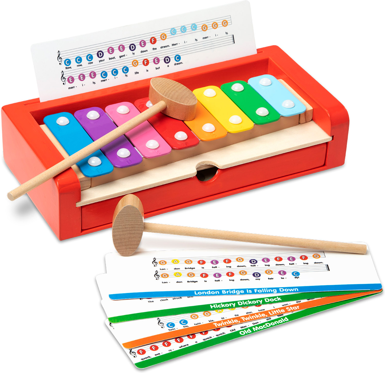 Melissa and Dough Learn to Play Xylophone 