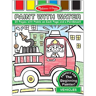 Vehicles Paint with Water Kids' Art Pad