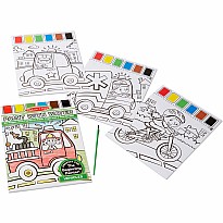 Vehicles Paint with Water Kids' Art Pad