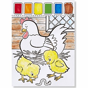 Farm Animals Paint with Water Kids' Art Pad