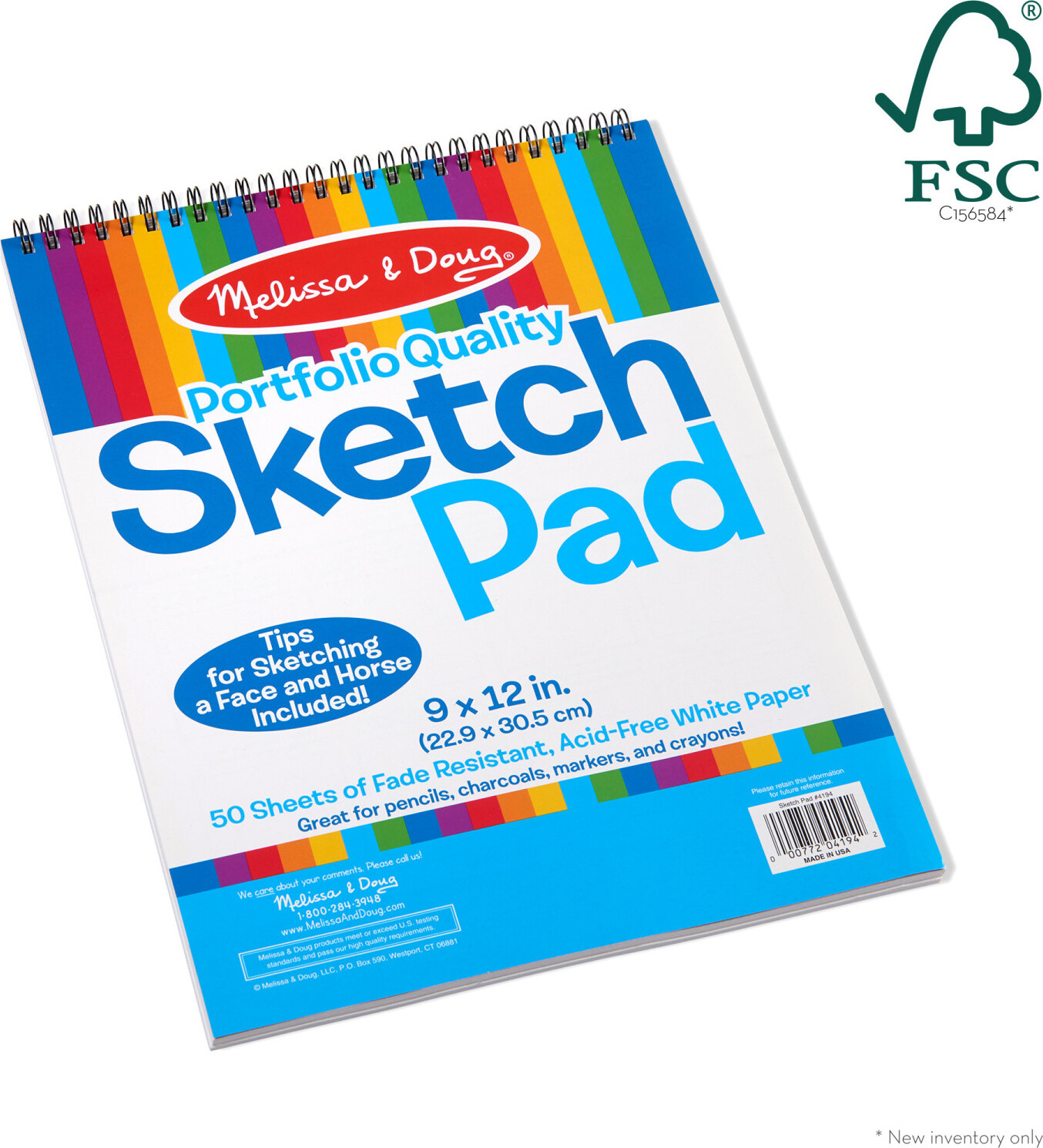 Melissa & Doug Mini-Sketch Spiral-Bound Pad (6 X 9 Inches) - 4