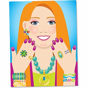 Jewelry & Nails Glitter Stickers Pad