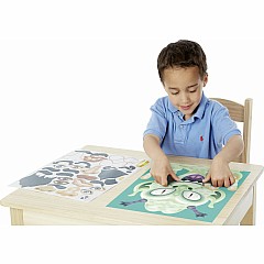 Make-a-Face Crazy Characters Stickers Pad
