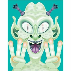 Make-a-Face Crazy Characters Stickers Pad