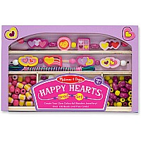 Happy Hearts Wooden Bead Set