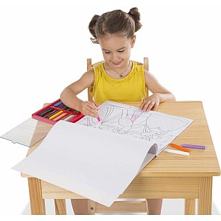 Jumbo Coloring Pad - Princess & Fairy