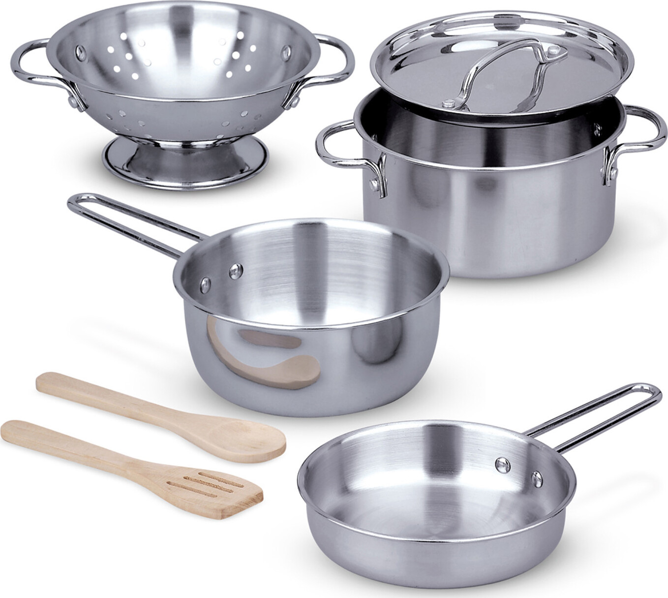 Let's Play House! Stainless Steel Pots & Pans Play Set