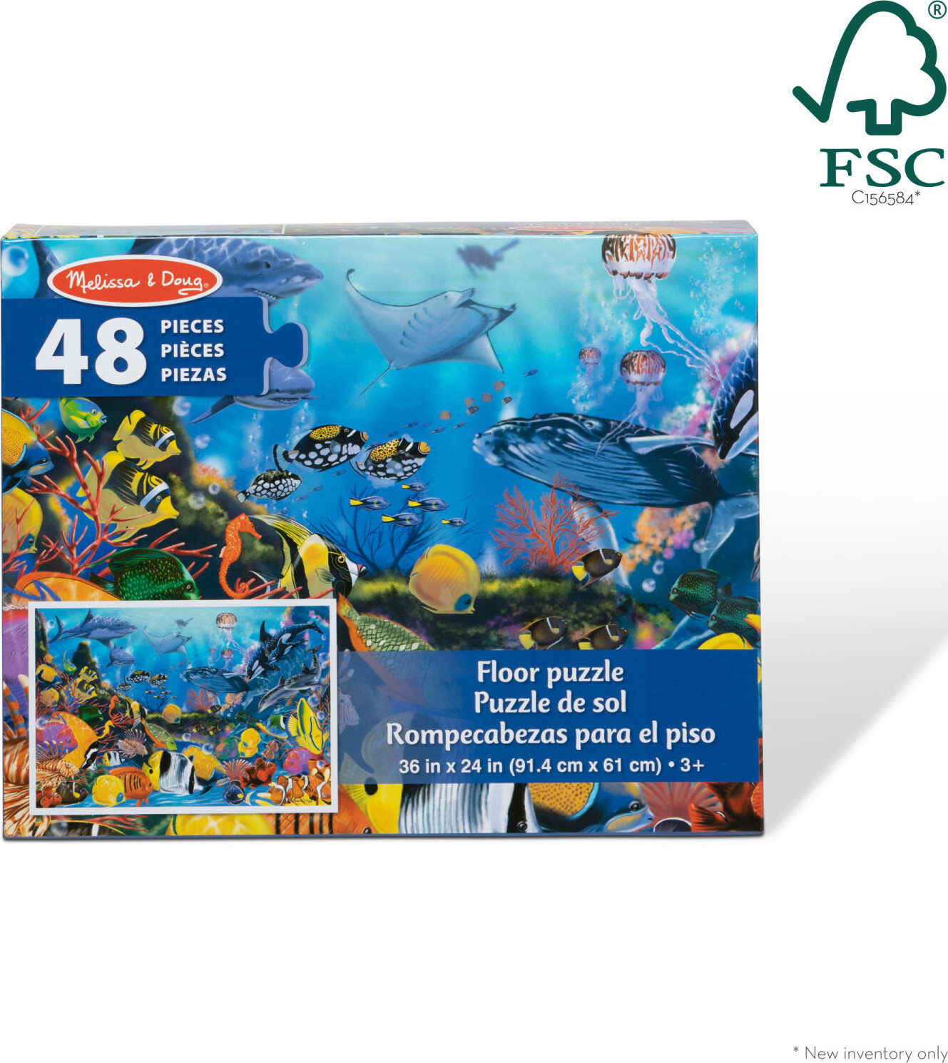 Melissa & Doug 427 Underwater Floor Puzzle 48 PC for sale online 