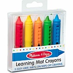 Learning Mat Crayons (5 Colors)