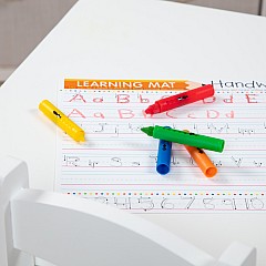 Learning Mat Crayons