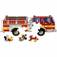 Giant Fire Truck Floor Puzzle