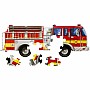 Giant Fire Truck Floor Puzzle - 24 Pieces
