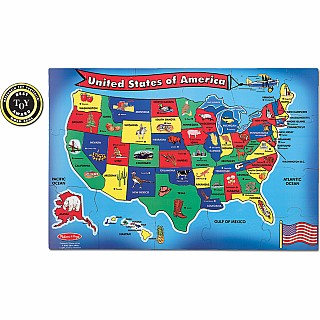 U.S.A. (United States) Map Floor Puzzle - 51 Pieces