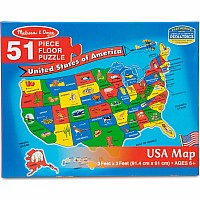 51 pc USA Map Floor Puzzle