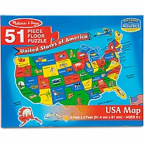 U.S.A. (United States) Map Floor Puzzle - 51 Pieces