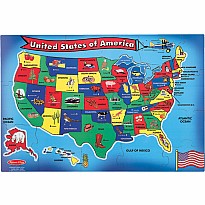 U.S.A. (United States) Map Floor Puzzle - 51 Pieces