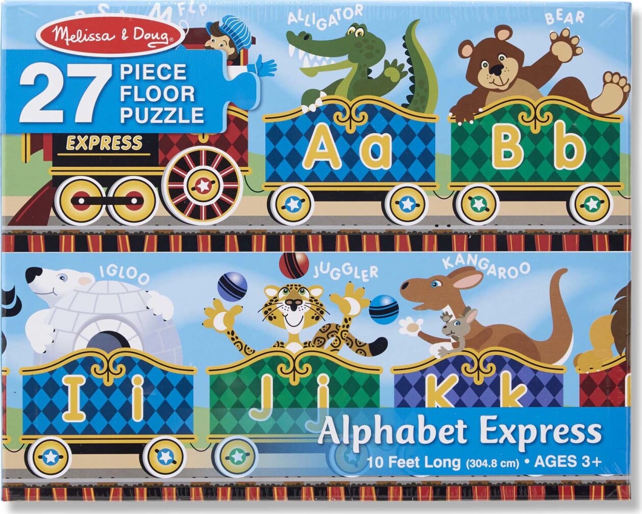 FREE Melissa & Doug Scratch Art Mini-Pad Bundle Alphabet Express 44202 27-Piece Floor Puzzle 