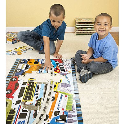 Traffic Jam Floor Puzzle - 24 Pieces