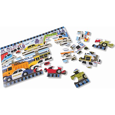 Traffic Jam Floor Puzzle - 24 Pieces