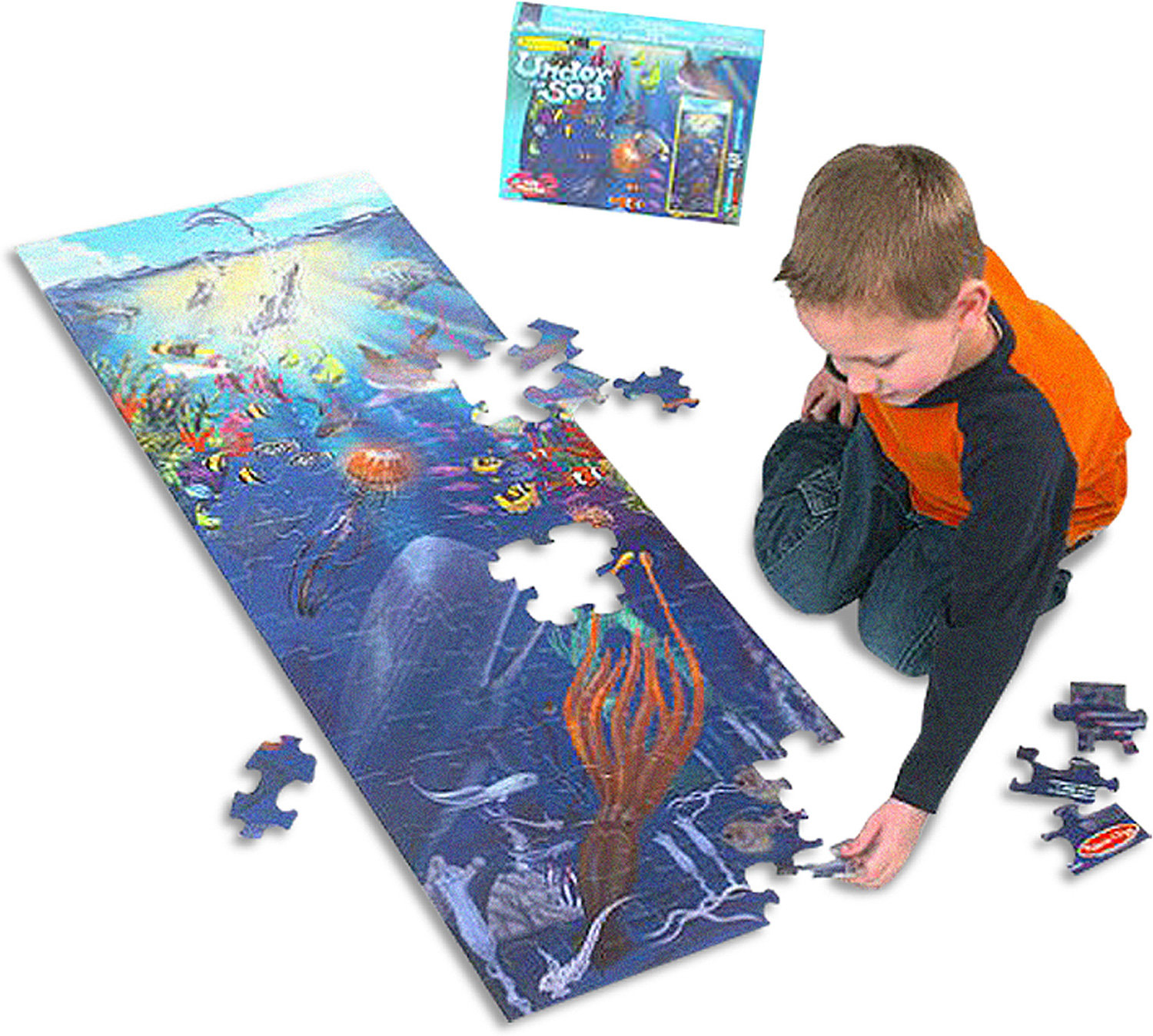 Melissa & Doug Under The Sea 100pc Floor Puzzle for sale online 