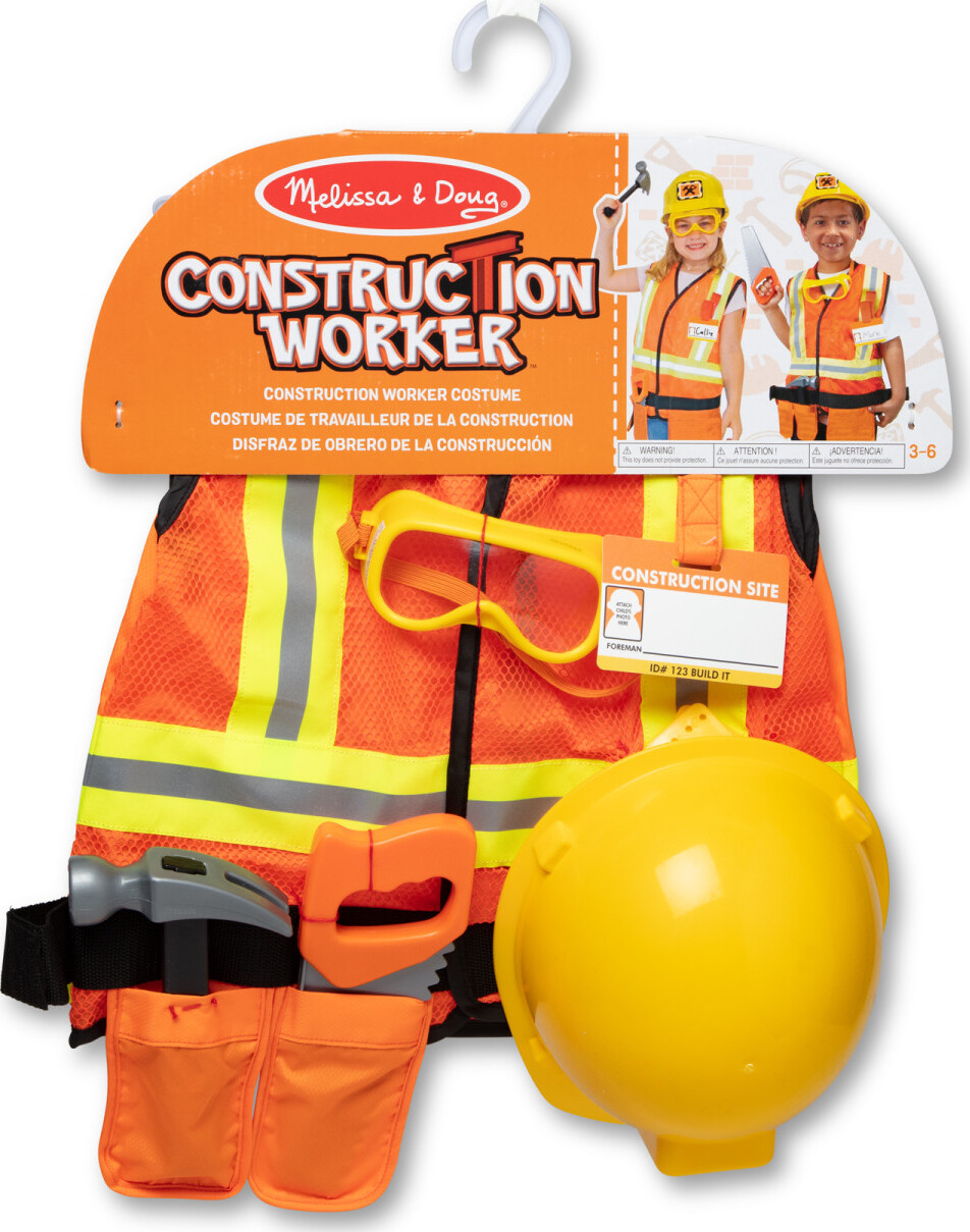 Plastic Building Tools Set Children Role-Playing Construction Worker For Kids US 