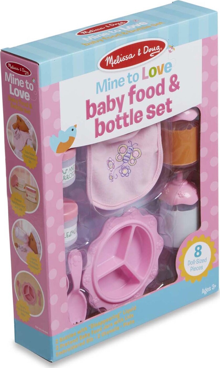 Click N' Play 8-pc Baby Doll Feeding Set w/Accessories | Baby Doll  Accessories Set, Dolls Set/Stuff, Toy Bottles, Disappearing Milk, Food Set,  Bottle