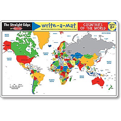 Countries Of The World Write-A-Mat