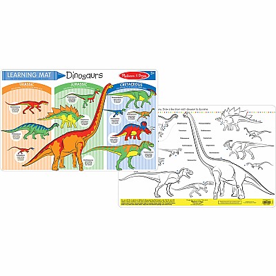 Placemat - Dinosaurs Color-A-Mat