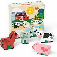 Wooden Animal Matching Farm