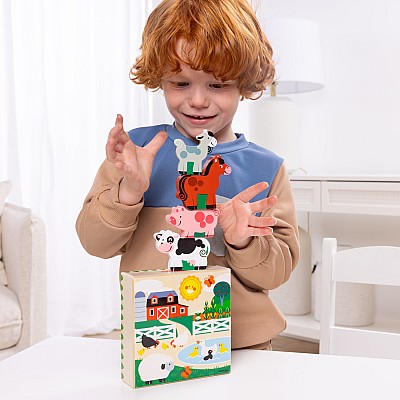 Wooden Animal Matching Farm