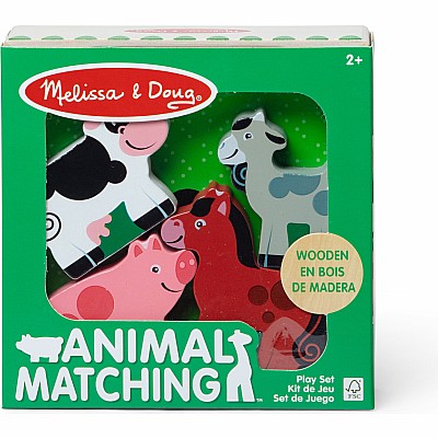 Wooden Animal Matching Farm