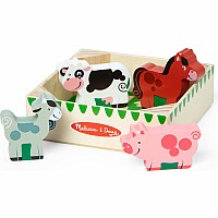 Wooden Animal Matching Farm