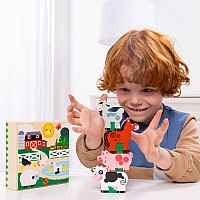 Wooden Animal Matching Farm