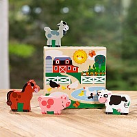 Wooden Animal Matching Farm
