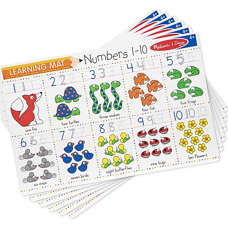 Numbers 1-10 Write-A-Mat 